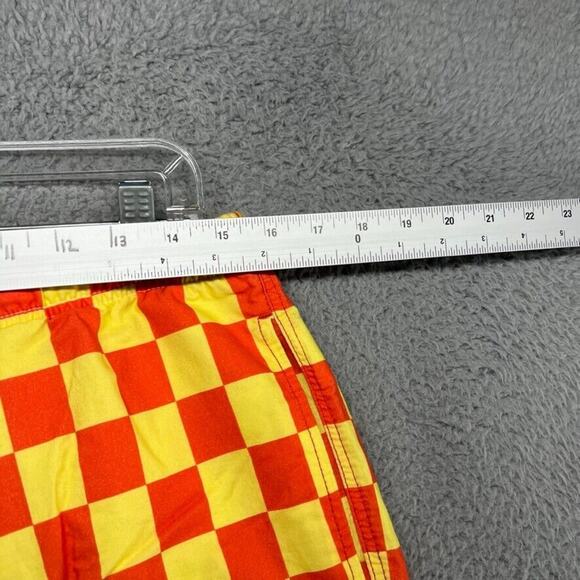 Quiksilver Shorts Men's Medium Orange Yellow Stranger Things Surfer Pizza Logo - Picture 3 of 9